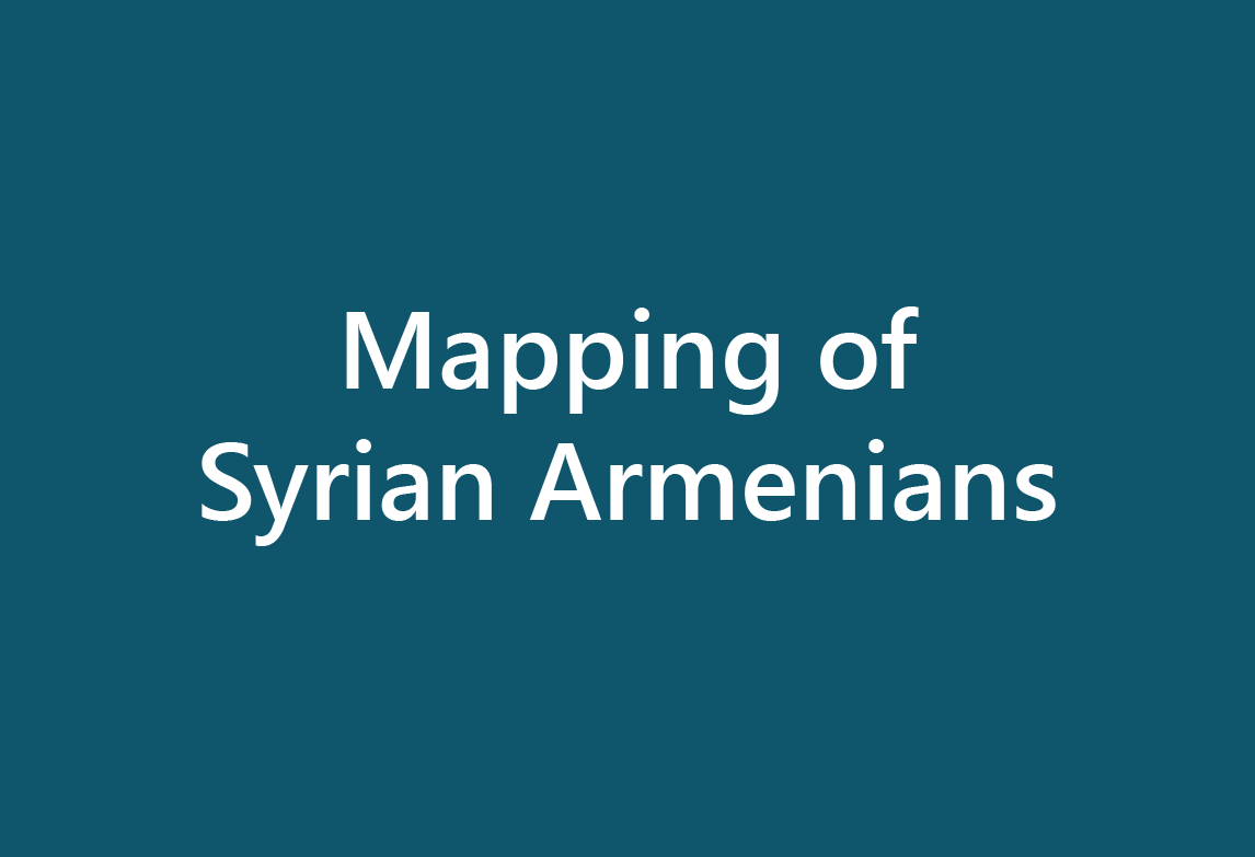 Mapping of Syrian Armenians in the Regions of Armenia and Their Needs ...